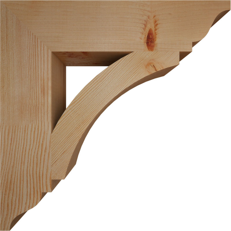 Support traditionnel Thorton, H 18 po x l 3,5 po x P 18 po, Douglas (lisse)