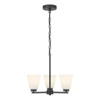 Merity 18" Wide 3-Light Chandelier