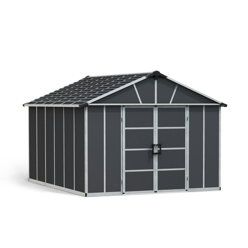 Palram - Canopia Yukon 11 ft. W Plastic Storage Shed, 8' H x 11' W x 13' D