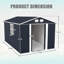 Spacious Sheds 8x12 Ft Metal Modern Storage For Backyard Garden Home
