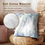 Housses de coussin bleues 18 x 18 pouces - ensemble de 2 taies d'oreiller décoratives à motif de feuilles d'été pour canapé de chambre à coucher-105506702