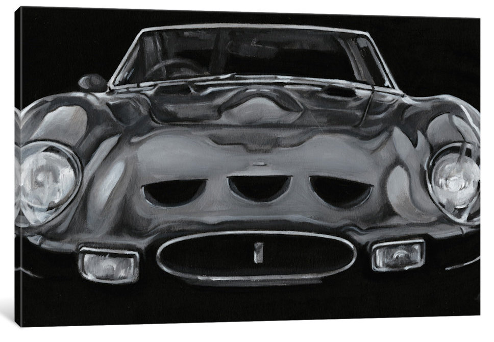 'European Sports Car II' Painting Print on Canvas East Urban Home 