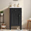Ensemble de meuble-lavabo simple autoportant 18 po avec plateau en céramique et tablette réglable 18 po-329203259