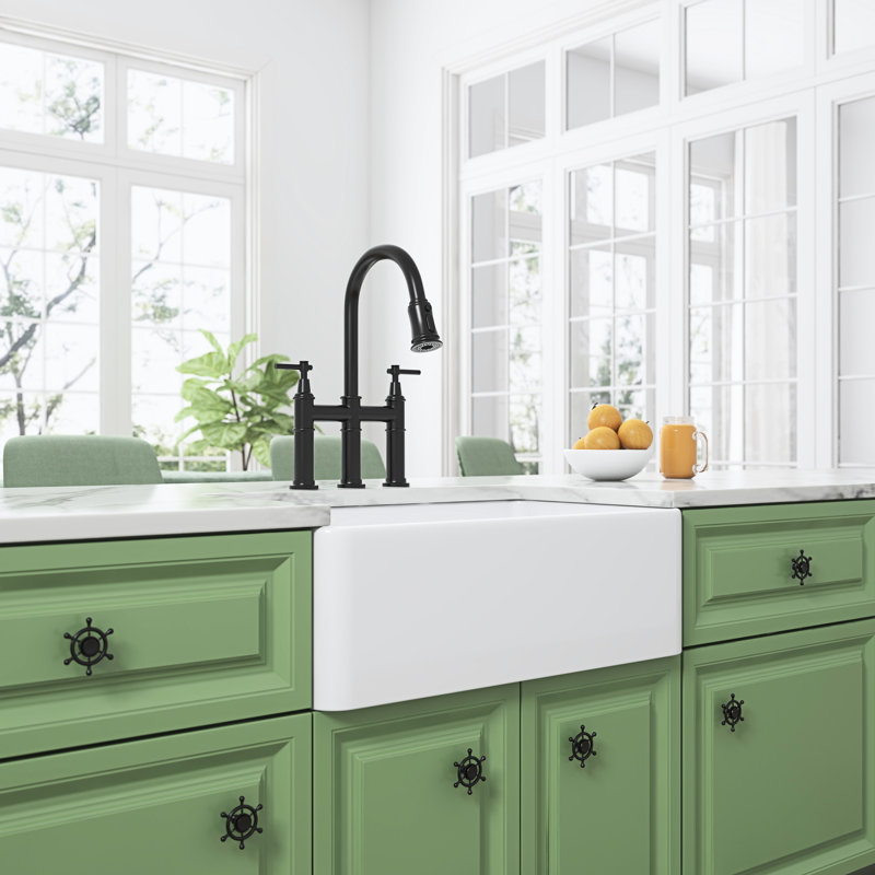 Deep Apron Undermount Sink - White Ceramic Kitchen Single Bowl Fade Exterior Inch Farm To Fading