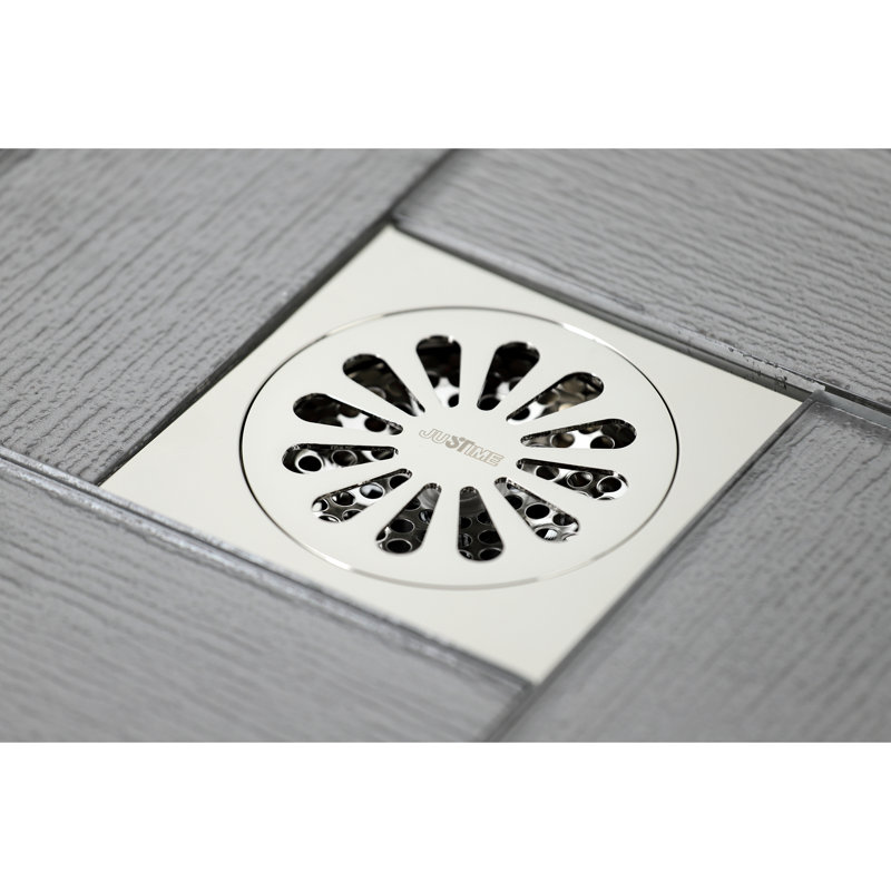 Drain de douche grille de cours d'eau, Nickel poli