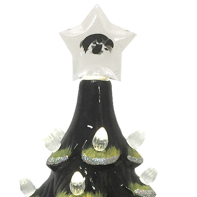 Arbre en céramique NCAA College Spirit, Iowa Hawkeyes