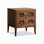 Table de chevet en bois de style traditionnel avec tiroirs de rangement convenant à la chambre à coucher