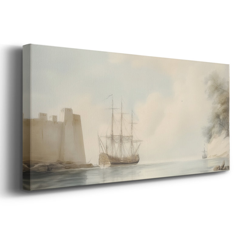 Série nautique-L XXVI- Toile tendue avec châssis - Prêt à accrocher, H 12 po x l 30 po