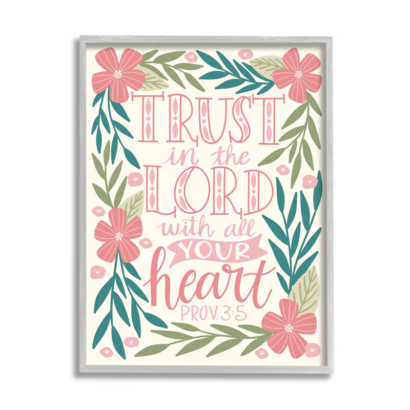 Trust Trust The Lord, L 16 po x H 20 po, Estampe numérique Farmhouse