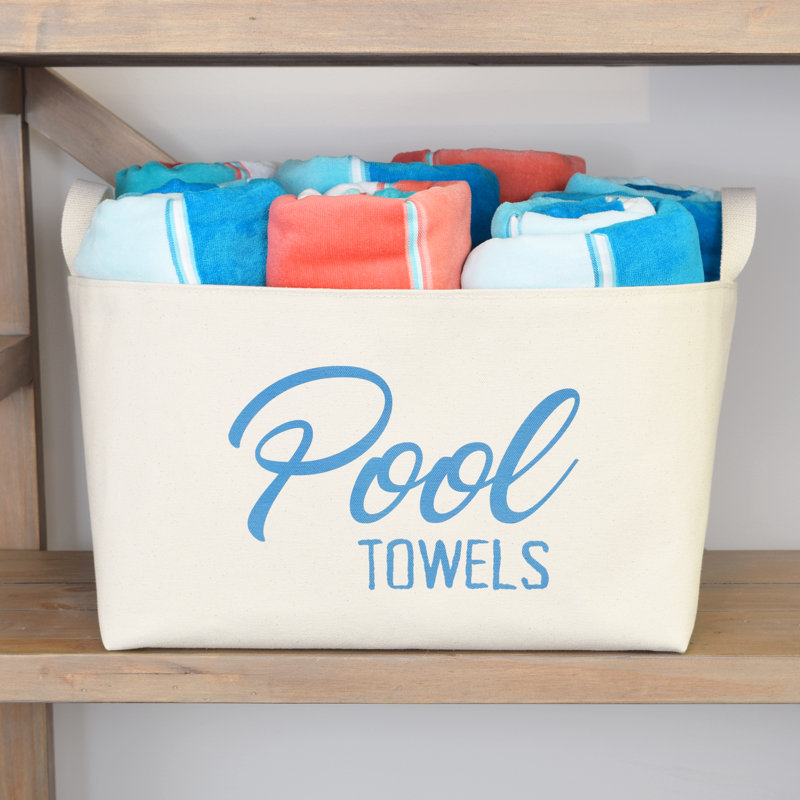 Pool Towels Storage Basket