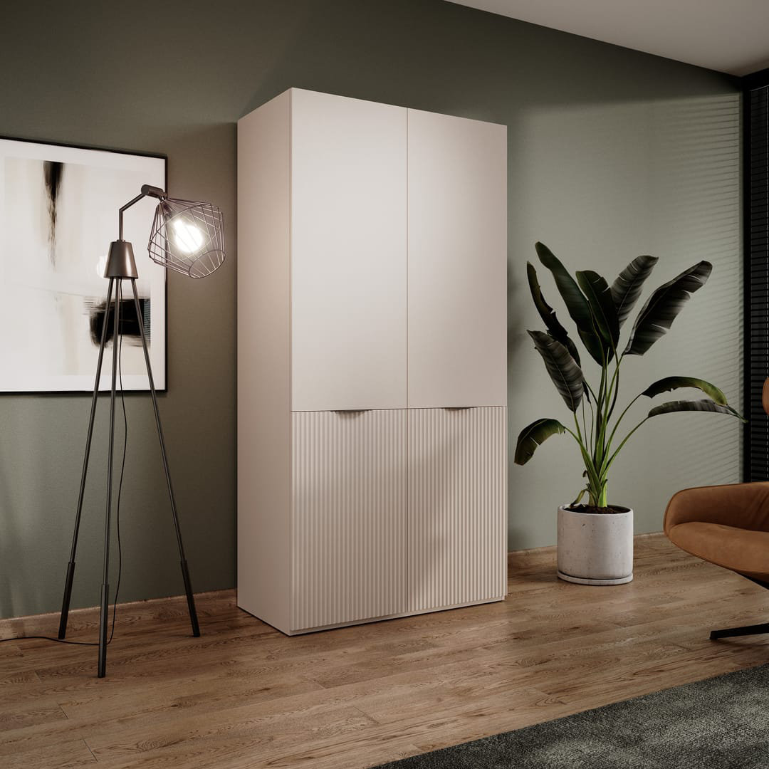 2 Door Manufactured Wood Wardrobe