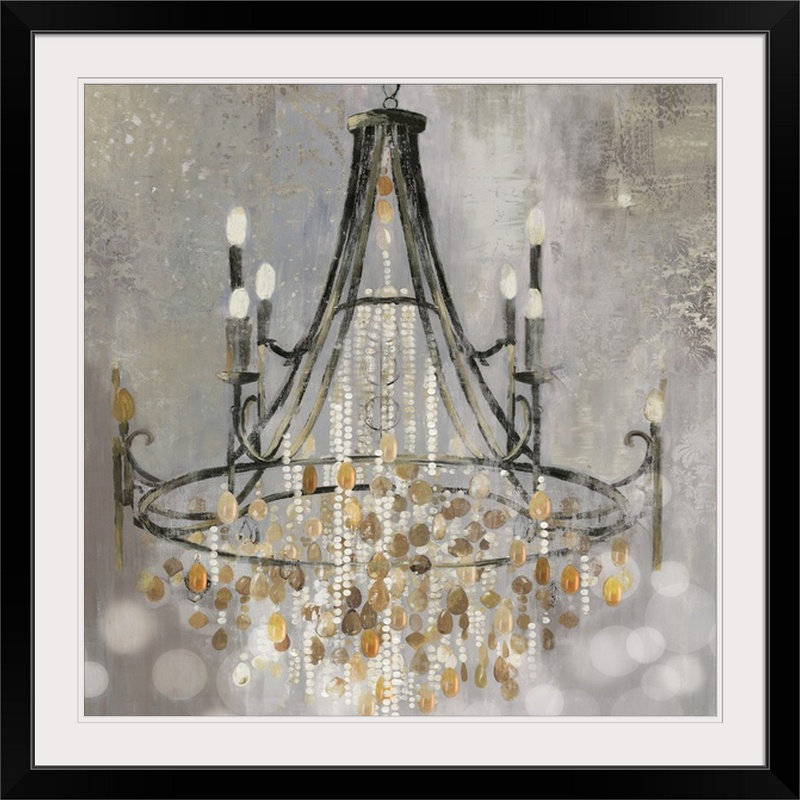 « cortege ii », reproduction d’art, Cadre noir, H 28 x l 28 po x P 1 po