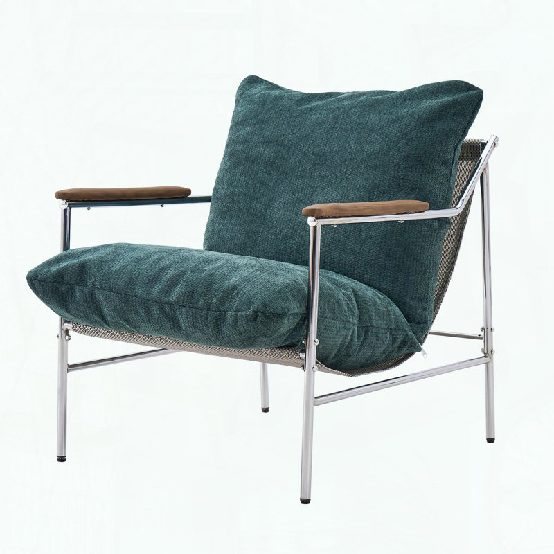 Fauteuil d'appoint Mid-Century moderne - vert