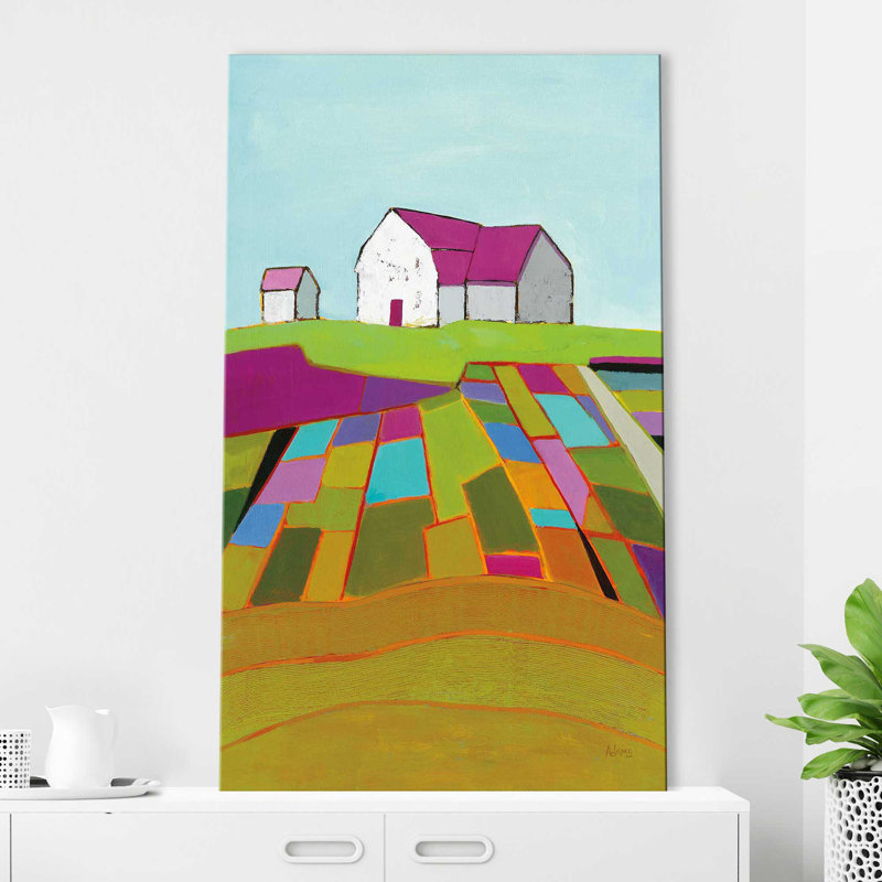 Champ de rêves - Peinture, Toile tendue, H 48 po x l 28 po x P 1,5 po