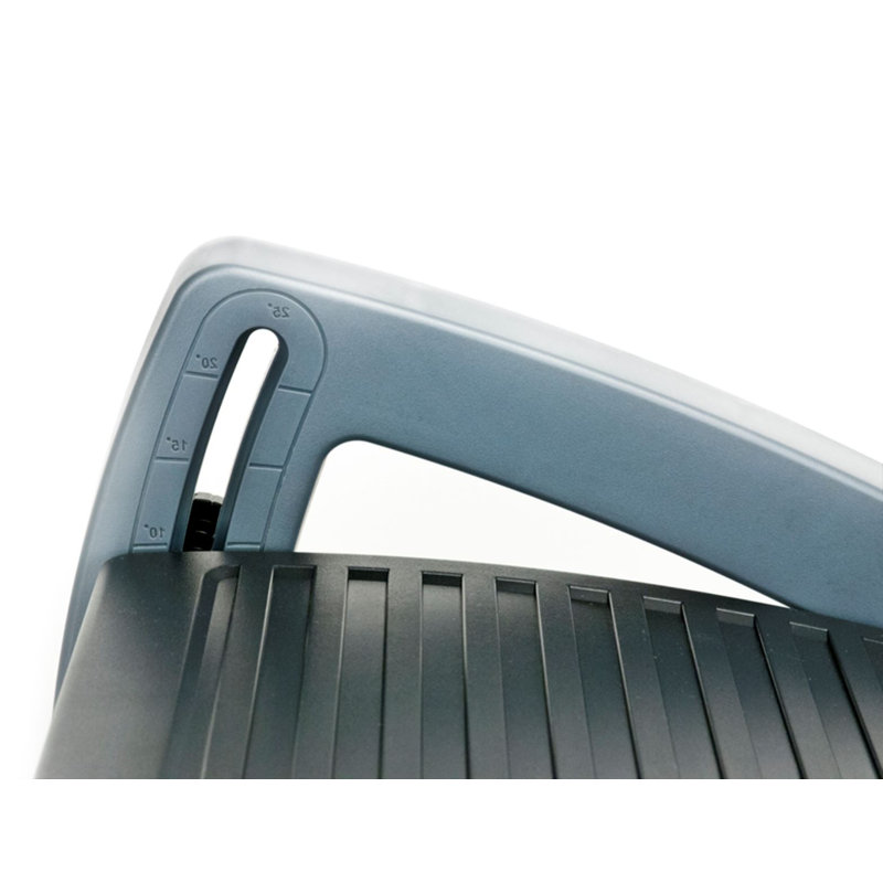 Aidata Adjustable Black and Gray Ergonomic Footrest