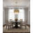 Transitional 6 Light Gold Crystal Round Chandelier-158302478-181847045