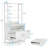 Ample Storage 2-Drawer File Cabinet With Lockable Drawers And Open Bookcase, Sturdy And Versatile For Office Use-2126431471