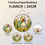 Panneau de vitrail 12 "H Duck Flowers-849914898