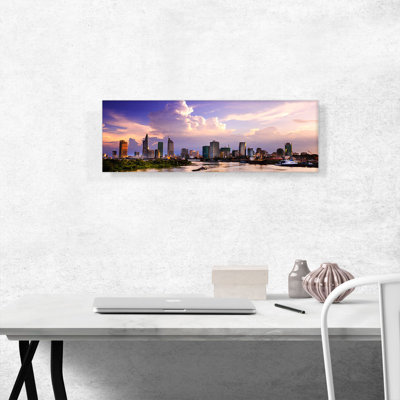 «Ho Chi Minh City Vietnam Skyline», reproduction de photo panoramique sur toile tendue