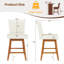 Chaises de bar 27 po avec pieds en bois d'hévéa-227147511-227147513