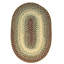 Tapis tressé bourgogne/beige Johannah-1089722875
