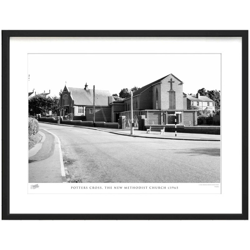 Potters Cross, The New Methodist Church C1965 - Single Picture Frame Print, 28cm H x 36cm W x 2.3cm D