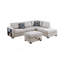 Canapé de rangement modulaire réversible 3 pièces avec repose-pieds et rangement-189377255