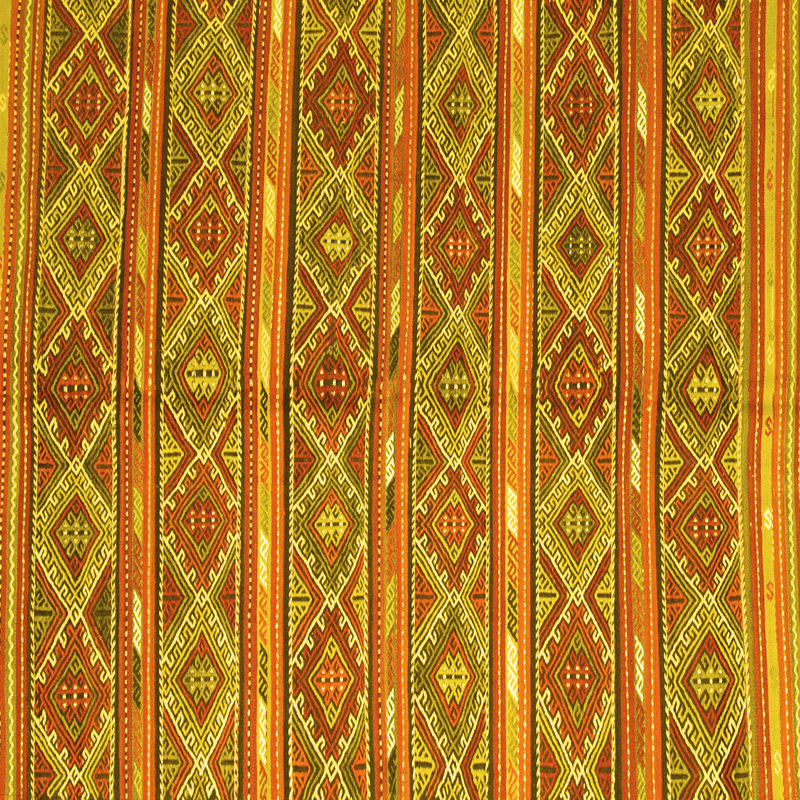 Washable Oriental Indoor Rug, Square 7'