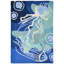Tapis bleu crocheté à la main Vogt-22803334