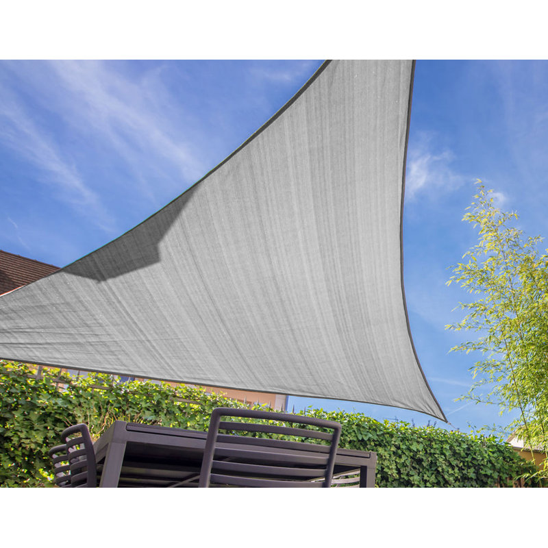Voile d'ombrage triangulaire 20 pi Sun, Gris, 20 pi x 20 pi