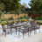 Nameer 8 - Person Patio Dining Set with Rectangular Table , Cushions Included