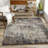 Brod Abstract Brown/Blue Area Rug-260538860