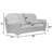 Chinou 96" Upholstered Sofa with Drop Down Table