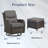 Koba 2-Person Wicker Swivel Rocker Patio Set with Ottomans and Cushions-1399622134-1399622135