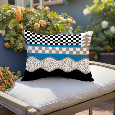 Coussin lombaire intérieur / extérieur Trix Abstract