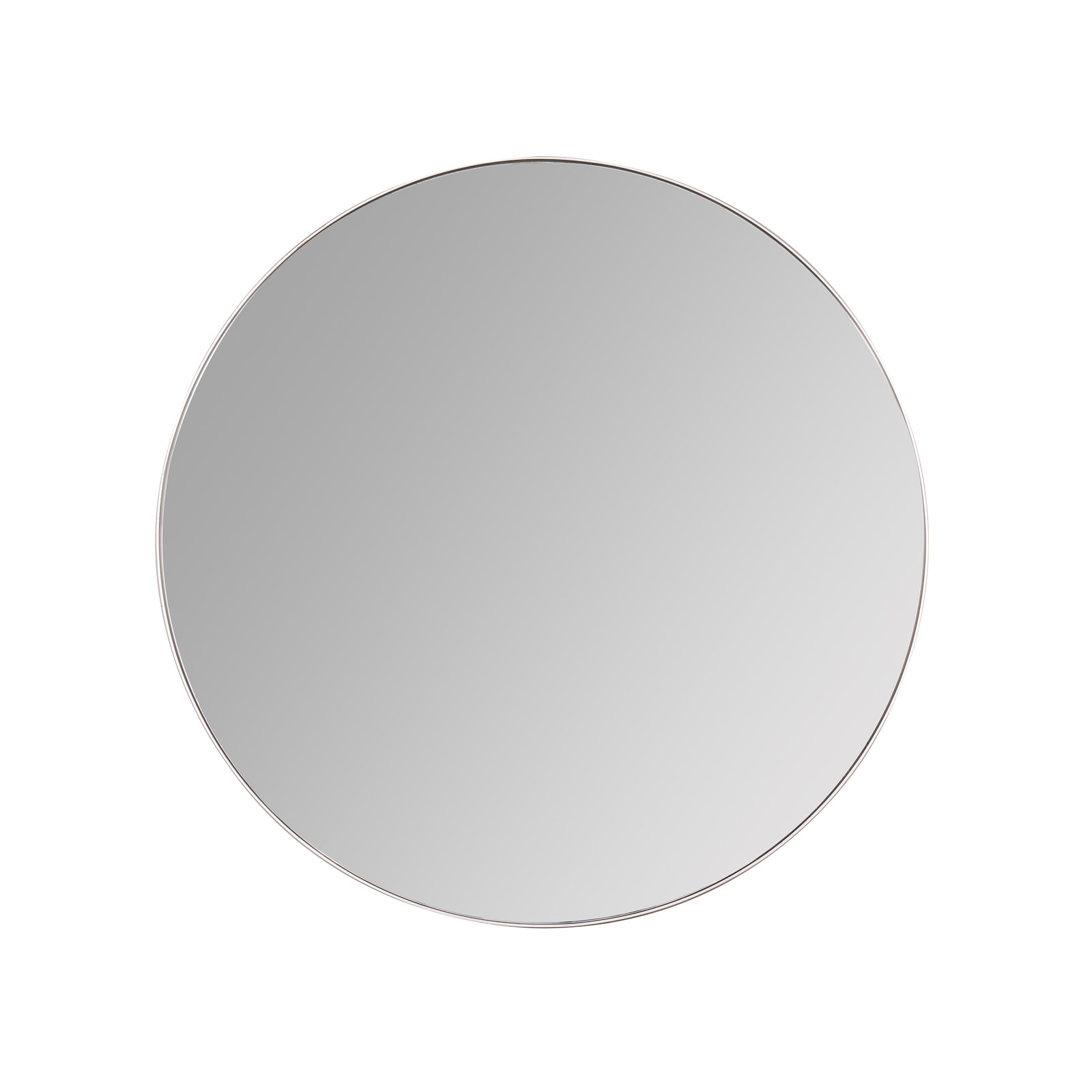 Eaton Round Mirror, Silver, 34" x 34"