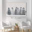 Animaux, empereur, manchots, poussins sur glace, faune de l'Antarctique sur toile-99542899