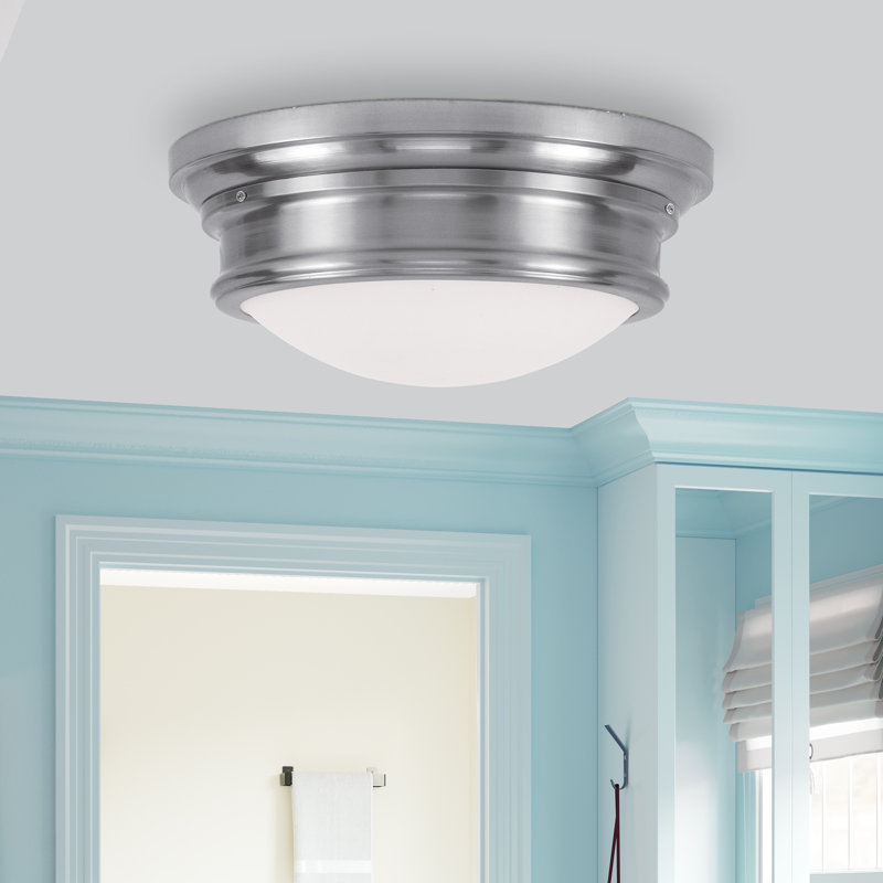Plafonnier encastré 3 lumières Astor, Nickel brossé