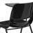 Padded Ergonomic Shell Chair with Right Handed Flip-Up Tablet Arm