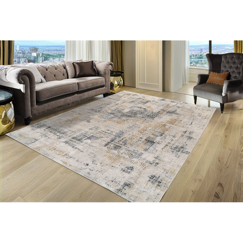 Mulvihill Abstract Indoor Rug, Rectangle 2' x 3'11"