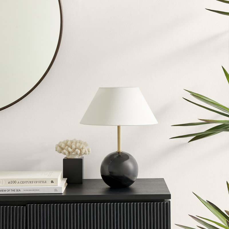 Kessel Marble Table Lamp, Black