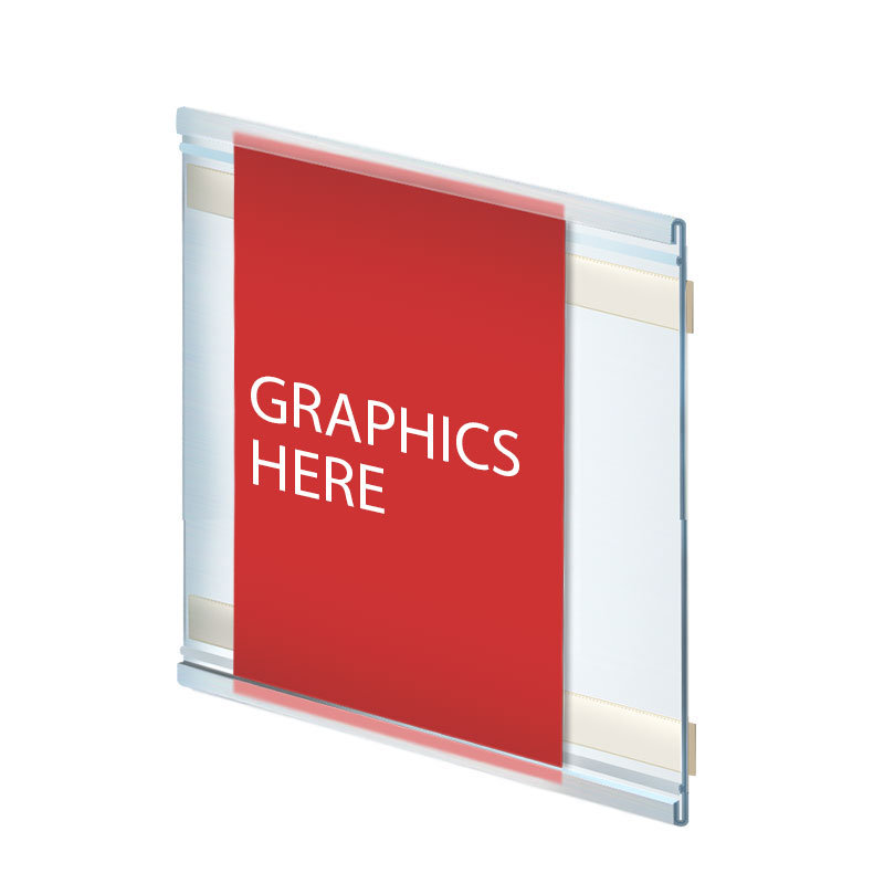 8.5"W x 7"H Adhesive-Back Nameplate, 10-Pack