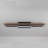 Chevee 3 - Light Matte Black 39.4" Kitchen Island Led Flush Mount