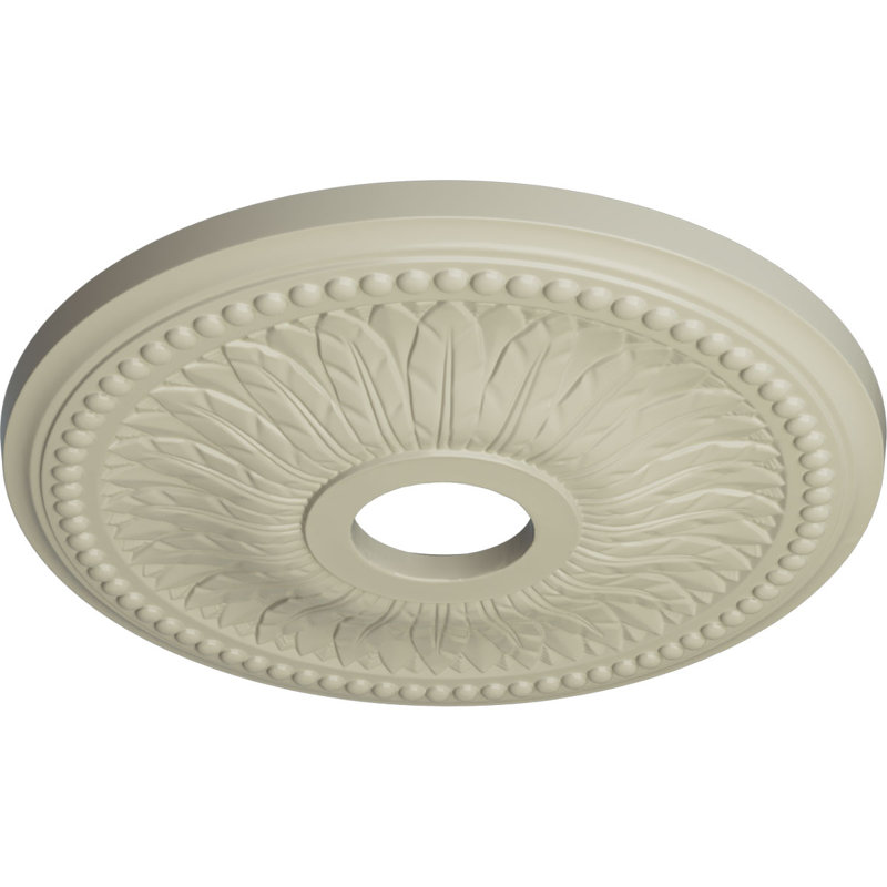 Médaillon de plafond Endurathane Washington, DE 17 1/8 po x P 1 1/2 po (convient aux auvents jusqu'à 2 7/8 po), finition bronze frotté peint à la main