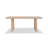 Rosa Solid Eucalyptus Wood Dining Table with Sled Legs