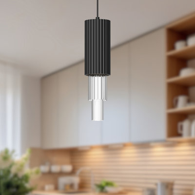 Luminaire suspendu cylindrique à DEL Bordeaux