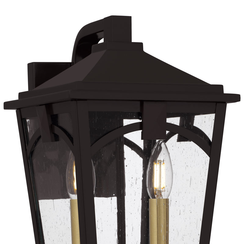 Lanterne murale d'extérieur 2 lumières Alyan, H 14,5 po x l 8,25 po x P 9,75 po, Deux lumières