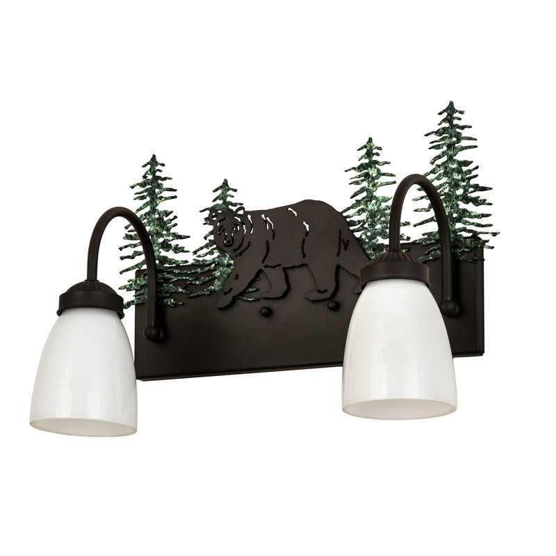 Rustic Lodge 2 - Light Dimmable Vanity Light, Oil Rubbed Bronze