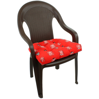Penn State Nittany Lions Indoor / Outdoor Seat Cushion, North Carolina State Wolfpack by Trinx