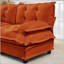 Upholstered 77 " Chenille L-Shaped Sectional with Ottoman
